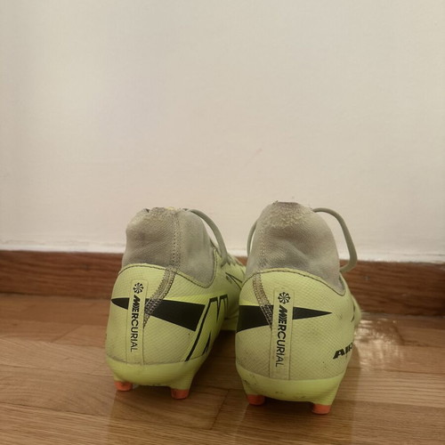 Nike Mercurial football boots, green and yellow, size 39