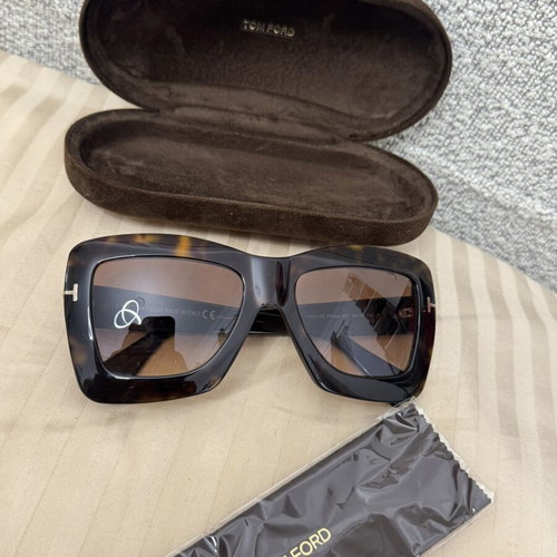 Tom Ford Hutton-02 TF664 Oversized Sunglasses brand new, dark Havana