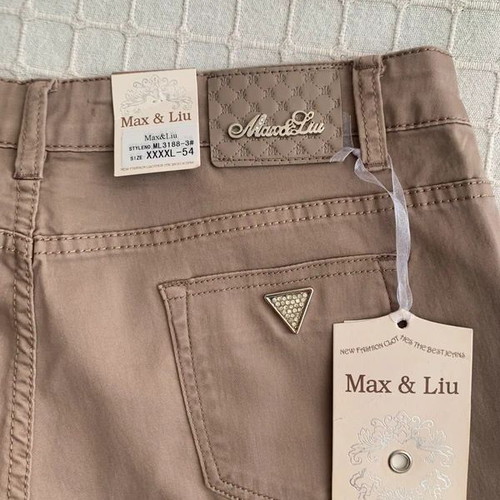 Max & Liu pants 4XL beige, elastic