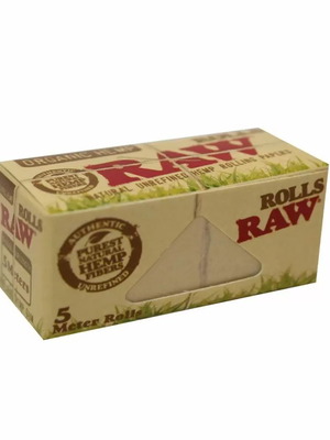 Raw Organic Hemp Rolling Paper Roll 5m New