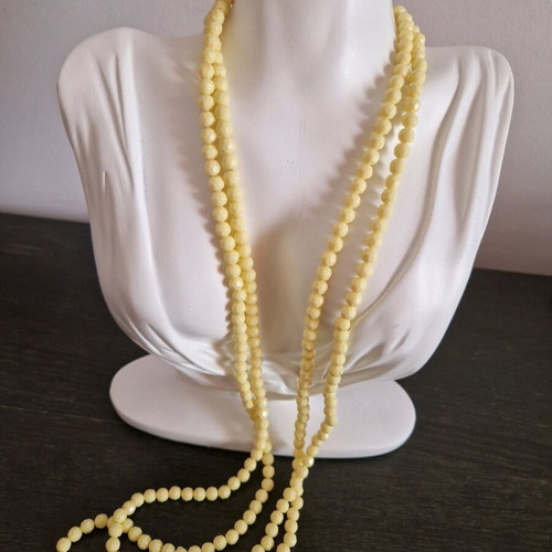 Yellow long necklace, New