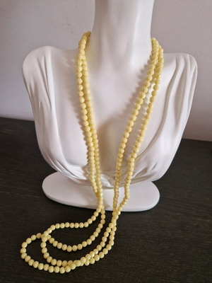 Yellow long necklace, New