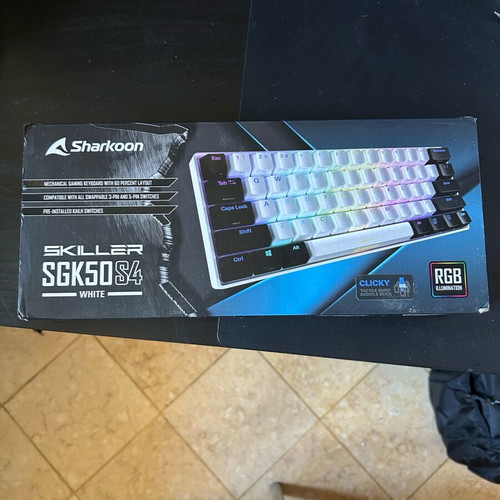 Sharkoon SGK50 S4 keyboard with blue switches like new
