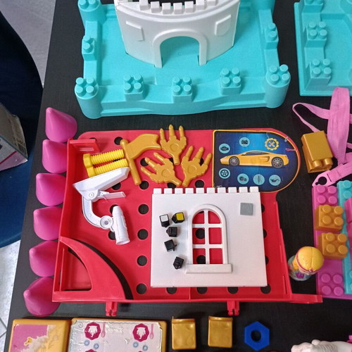 Abrick Ecoiffier Castle Building Blocks toy used