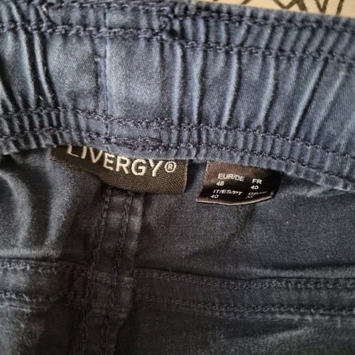 Livergy men's chino shorts used, blue, size EU 48