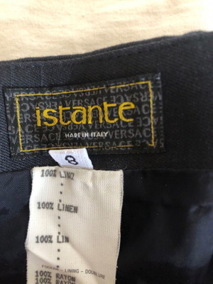 Versace women's skirt used, linen, short 40 cm