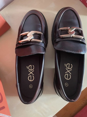 Chunky loafers Exe cognac color size 39 like new