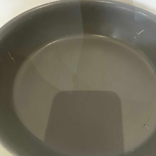 Cookware with enamel coating and handles used, 5x27x23 cm