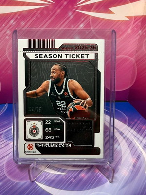Panini Contenders EuroLeague 2025-26 Partizan Jabari Parker patch card new