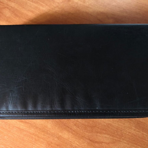 Leather CD DVD case used, capacity 48 pcs
