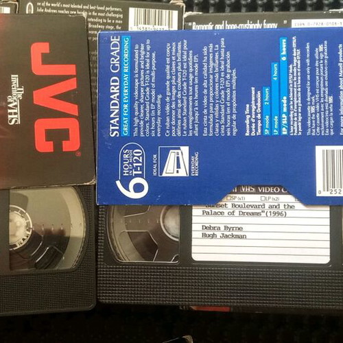 TheDream Cast musical VHS tapes used, collection of 7 rare musicals