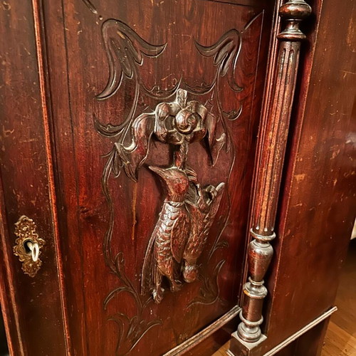 Carved vintage shelf furniture used