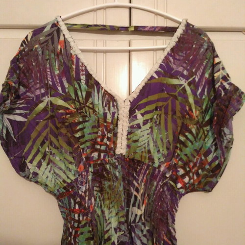 Long dress used, size M, with two side slits