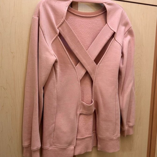 Funky Buddha pink sweatshirt like new with open back