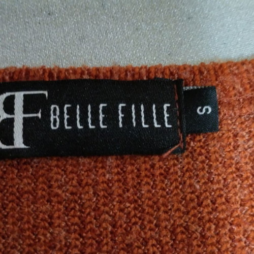 Wrap blouse size S new, brown and orange