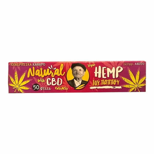 King Size CBD Hemp Thin Cigarette Paper new, 50 leaves