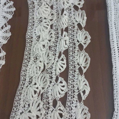 Lace for pillowcases new, set of 4 pairs