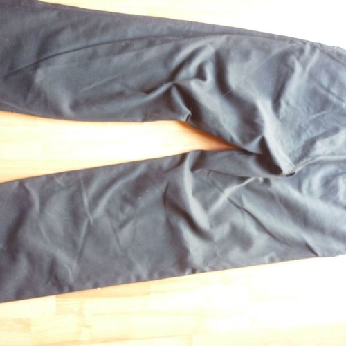 Men's black pants waist 42cm length 102cm winter like new