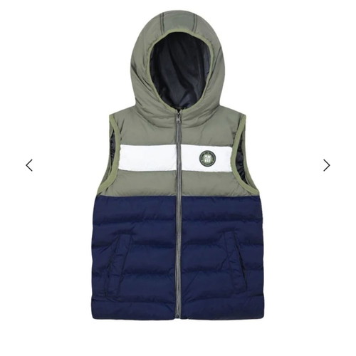 Sleeveless quilted jacket with hood for boy Energiers new, size 14
