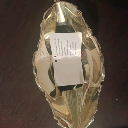 Silver plated sauce boat like new with base