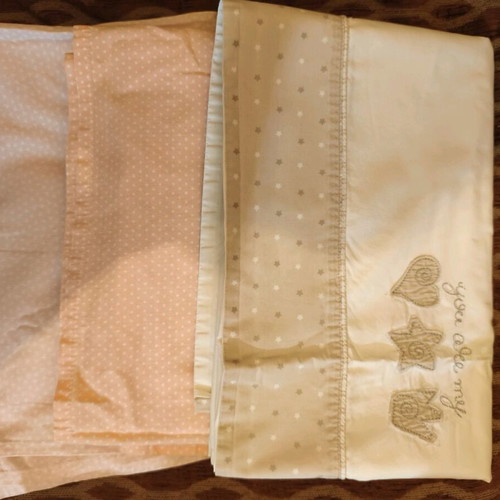 Kentia and Nef Nef crib sheets like new