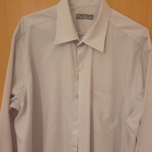 Poli Gianni light gray men's dress shirt XL like new