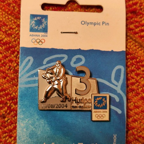 Athens 2004 Olympic Pin 3rd Day Judo new