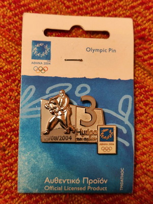 Athens 2004 Olympic Pin 3rd Day Judo new