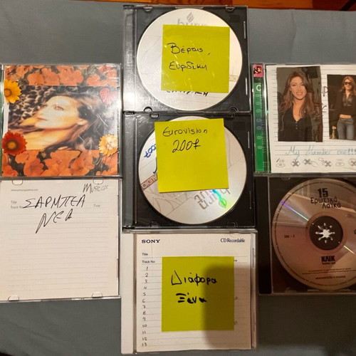 CDs used, pack of 35 with various music genres