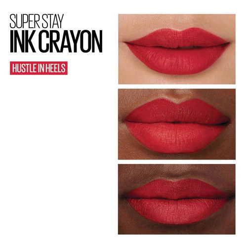 Maybelline Super Stay Ink Crayon Matte Lipstick Hustle In Heel 45 new