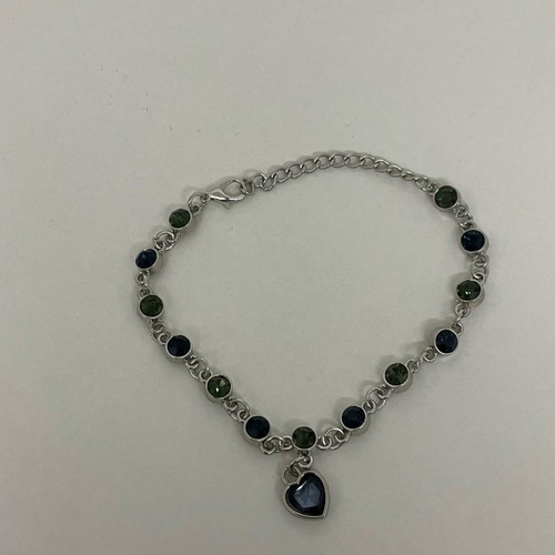 Women's bracelet new with stones and heart charm