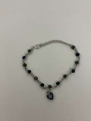 Women's bracelet new with stones and heart charm