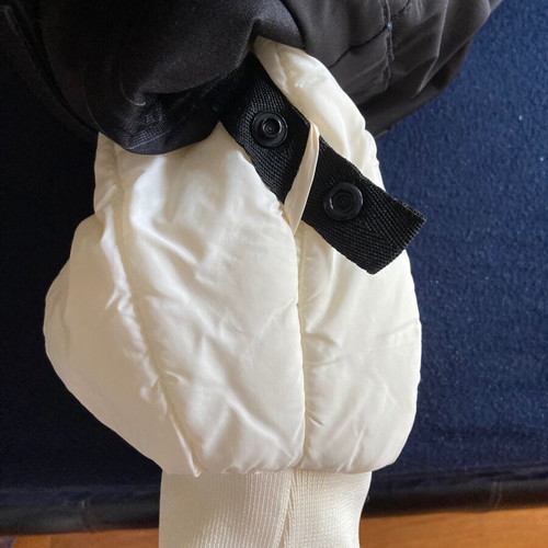 Zara women's 2-in-1 parka like new, black and beige, size XL