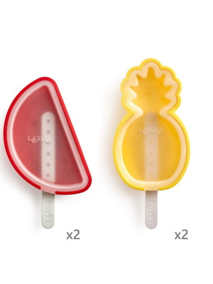 Lekue Ice Pop Molds Set 4 Pieces Fruit Shapes