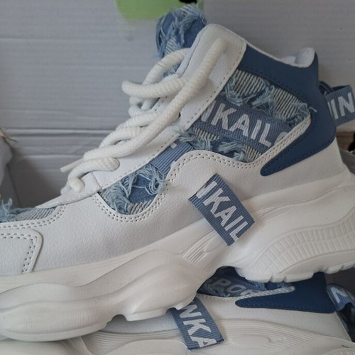 Women's sneakers size 38, new, white and blue