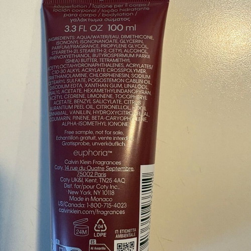 Calvin Klein Euphoria Body Lotion 100 ml New