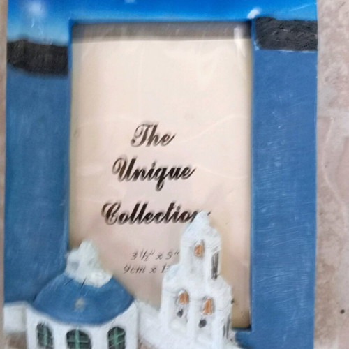 Embossed island photo frame 9×13 cm