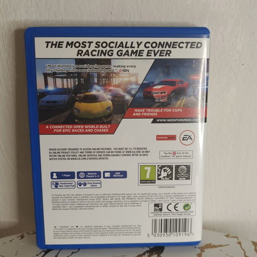 Need for Speed Most Wanted PS Vita game