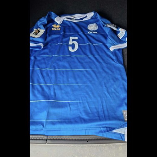 Cyprus national team match worn jersey 2026 qualifier