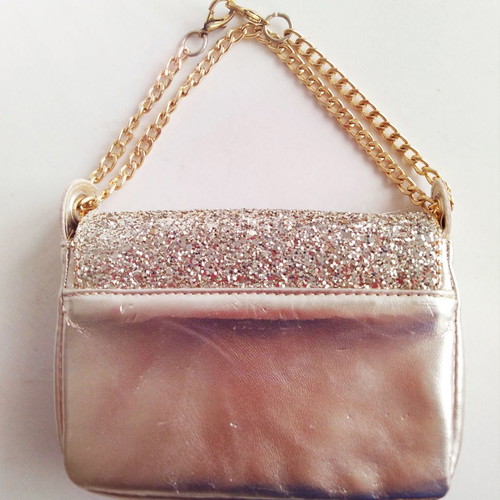 GOLD GLITTER CLUTCH BAG