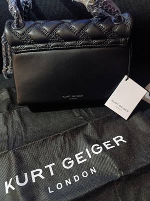Kurt Geiger bag new with black chain for crossbody and shoulder