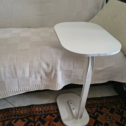 Sofa table new with metal frame and wooden surfaces