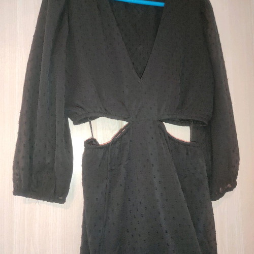Dress black like new with side and back openings