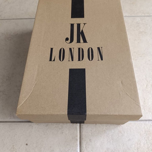 JK London leopard print pony slippers size 39 like new, brown
