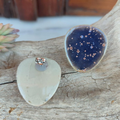 Ceramic earrings new with stainless steel clasp
