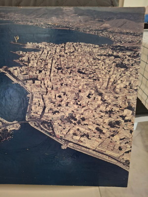 Vintage αεροφωτογραφία μεταχειρισμένη, Χαλκίδα 50x40