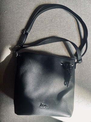 KEM large pouch bag with short and long strap like new, black