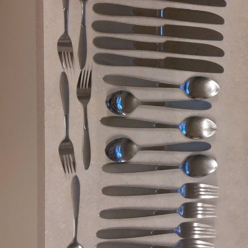 Cutlery set stainless steel vintage pack of 44 pieces