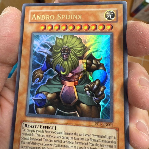 Κάρτα Yu-Gi-Oh Andro Sphinx gold σαν καινούργια