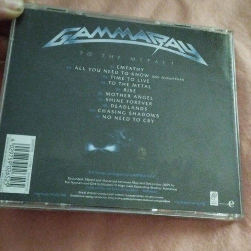 Gamma Ray To The Metal CD like new, metal